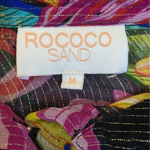 Rococo Sand Retrofete Chris Blouse Floral Georgette Top - Picture 11 of 15